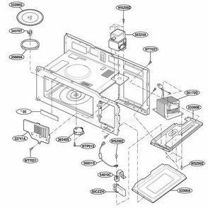 Part Location Diagram of 3741W1A001A LG PROTECTOR ASSEMBLY (