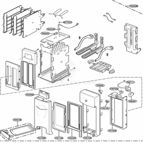 Toaster Parts Diagram and Parts List for LTM9020W01 CW2ELGA LG Range