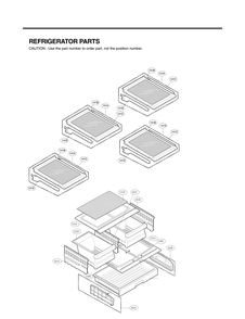 Refrigerator Parts Diagram and Parts List for GC-B258VKNM ASBCNA0 LG Refrigerator