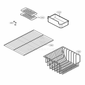 Freezer Parts Diagram and Parts List for 65204 ABICSEA LG Refrigerator