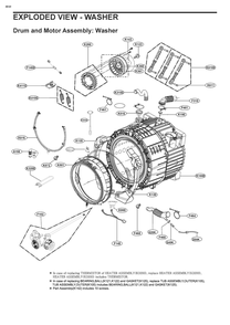 Diagram 5 Diagram and Parts List for W3S3CVKV3NS AEWEEUS LG Washer
