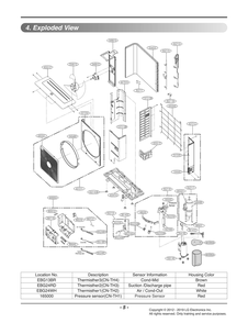 Diagram 1 Diagram and Parts List for AUUW24GD2 ANWBEUS LG Air Conditioner