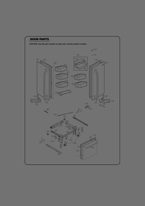 Door Parts Diagram and Parts List for GR-B318LSTM ASTCSE1 LG Refrigerator