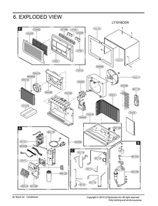 Diagram 1 Diagram and Parts List for X3NC10BNLE2 AT1AUSB LG Air Conditioner