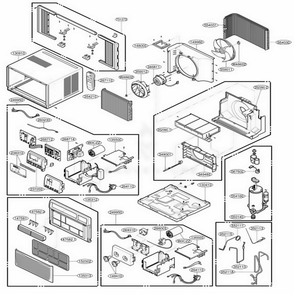Part Location Diagram of 5403A20043L LG CONDENSER ASSEMBLY,F