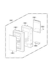 Controller Parts Diagram and Parts List for MV1604SBQ01  LG Microwave