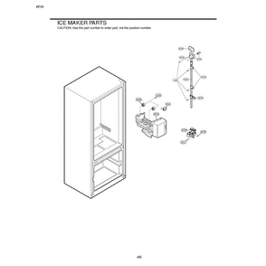 Section 19 Diagram and Parts List for 75082 ASWCSEA LG Refrigerator