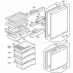 Part Location Diagram of 3391JQ2011D LG Tray Assembly,drawer
