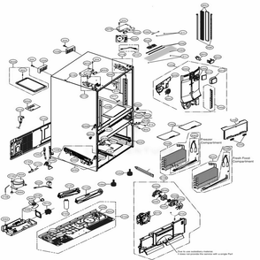 Part Location Diagram of EBR84433504 LG Main PCB Assembly