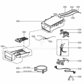 Part Location Diagram of 6877ER1047V LG HARNESS,MULTI