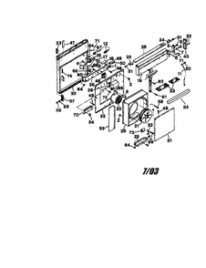 Downdraft Blower Systems Diagram and Parts List for 23359946  Kenmore Range Hood