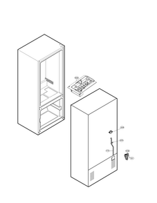 Water And Ice Maker Parts Diagram and Parts List for LFC23760SB 04 LG Refrigerator