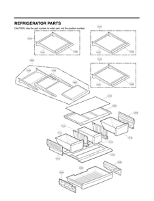 Refrigerator Parts Diagram and Parts List for GC-L288NSJP ASTCNA4 LG Refrigerator
