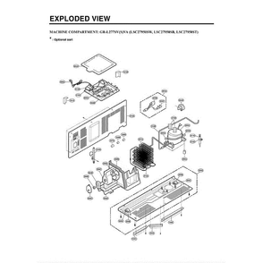 Section 5 Diagram and Parts List for LSC27950SB AWBCLGA LG Refrigerator