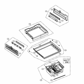 Freezer Parts Diagram and Parts List for LMXS30796D ASBCNA1 LG Refrigerator