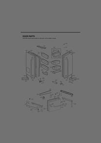 Door Parts Diagram and Parts List for GR-L318LSJM ASTCNA2 LG Refrigerator