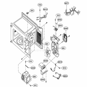 Part Location Diagram of 6877W1A553M LG HARNESS,SINGLE