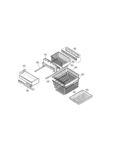 Freezer Parts Diagram and Parts List for LRFD22850ST 00 LG Refrigerator