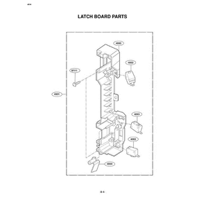 Section 4 Diagram and Parts List for MV1615W AWHEGSE LG Microwave Oven Combo