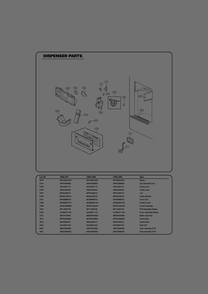 Dispenser Parts Diagram and Parts List for GR-J318LQTP ASWCSE6 LG Refrigerator