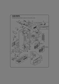 Case Parts Diagram and Parts List for GR-L268LSTM ASTCSE0 LG Refrigerator