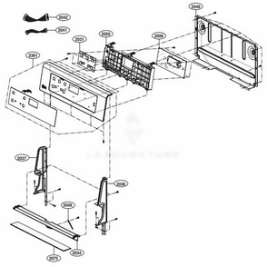 Controller Parts Diagram and Parts List for LRE3083SB FBKLLGA LG Wall Oven