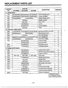 Microwave Complete Page 7 Diagram and Parts List for MA-870MW  LG Microwave