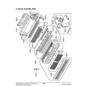 Section 1 Diagram and Parts List for LS-K2430HL AMB6CND LG Air Conditioner