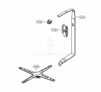 Water Guide Assembly Diagram and Parts List for LDT5678ST ASTEEUS LG Dishwasher