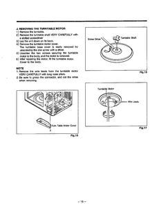 Disassembly/parts Replacement Page 3 Diagram and Parts List for MA-1164M  LG Microwave