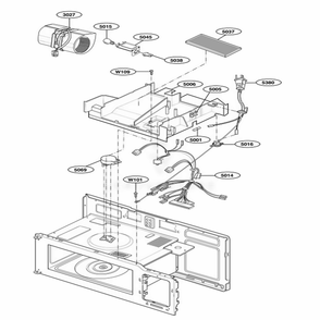 Part Location Diagram of 6877W1A400A LG HARNESS
