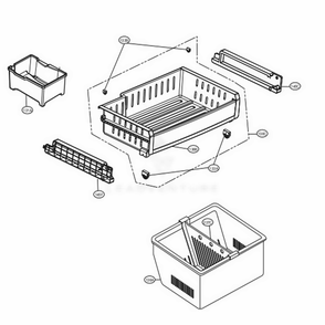 Freezer Parts Diagram and Parts List for 72039 AWBCSE3 LG Refrigerator