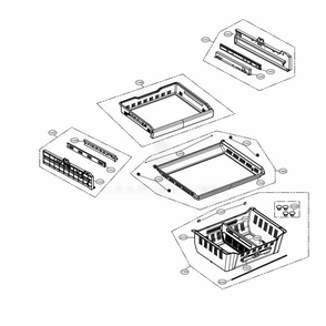 Freezer Parts Diagram and Parts List for LMXS30786S ASTCNA0 LG Refrigerator