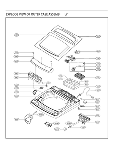 Diagram 1 Diagram and Parts List for T1660HGPP ABWEPEU LG Washer