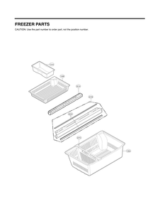 Freezer Parts Diagram and Parts List for GC-J28AGKXM ASBCNA0 LG Refrigerator