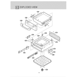 Section Diagram and Parts List for WDP2W GBWEEUS LG Washer