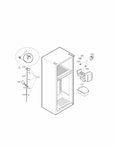 Ice Maker Parts Diagram and Parts List for 79579409210  Kenmore Refrigerator