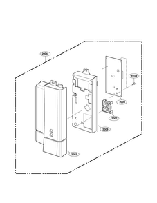 Controller Parts Diagram and Parts List for LMVM1955ST  LG Microwave