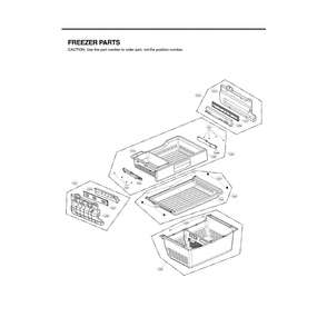 Freezer Diagram and Parts List for LSFD2491ST 00 LG Refrigerator