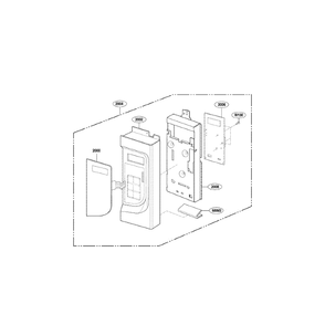 Controller Diagram and Parts List for LMV2073BB 00 LG Microwave Oven Combo