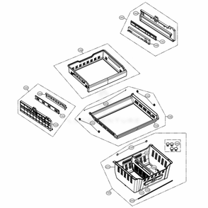 Freezer Parts Diagram and Parts List for 72489 AWBCSE1 LG Refrigerator