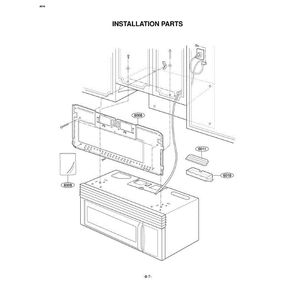 Section 5 Diagram and Parts List for MV1615W AWHEGSE LG Microwave Oven Combo