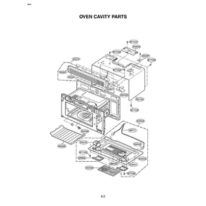 Section 5 Diagram and Parts List for LMV-1975ST ASTELGA LG Microwave Oven Combo