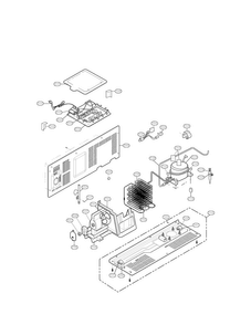Machine Compartment Parts Diagram and Parts List for LSC27926ST00  LG Refrigerator