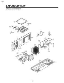 Machine Compartment Diagram and Parts List for GM-L237MQFP ASW2SER LG Refrigerator