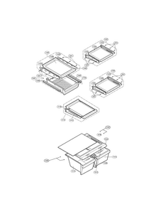 Refrigerator Parts Diagram and Parts List for LRTN22310BQ  LG Refrigerator