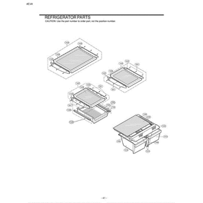 Part Location Diagram of AHT72996110 LG SHELF ASSEMBLY,REFRIGERATOR