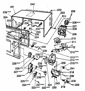 Switches And Microwave Parts Diagram and Parts List for 7218811280  Kenmore Microwave