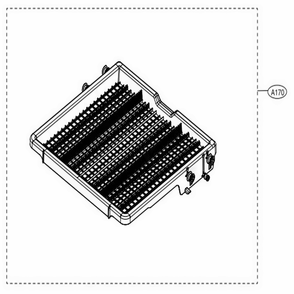 3rd Rack Assembly Diagram and Parts List for LDP6797ST ASTEEUS LG Dishwasher