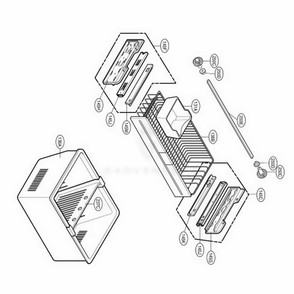 Freezer Parts Diagram and Parts List for 79763 AST3SEC LG Refrigerator
